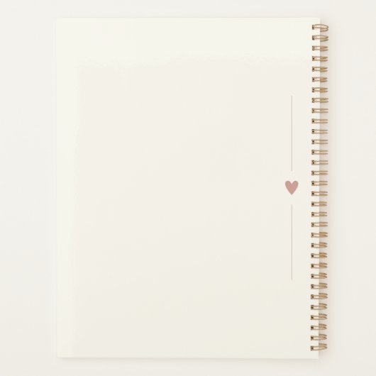 Cherry Blossom Serenity Planner Planer (Rückseite)