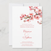 Cherry Blossom Serenity Spring Wedding Einladung (Vorderseite)