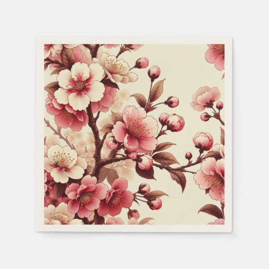 Cherry Blossom Serviette (Vorderseite)