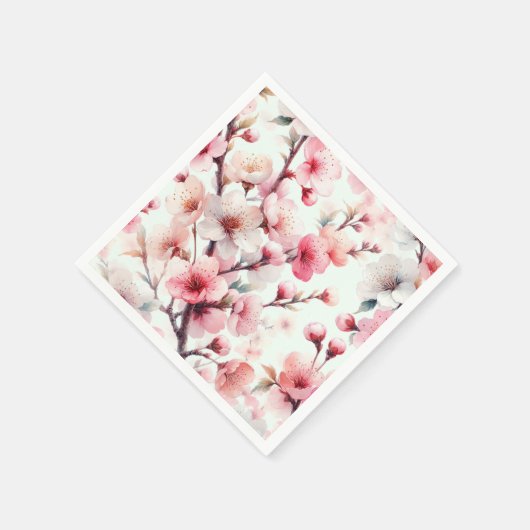 Cherry Blossom Serviette (Ecke)