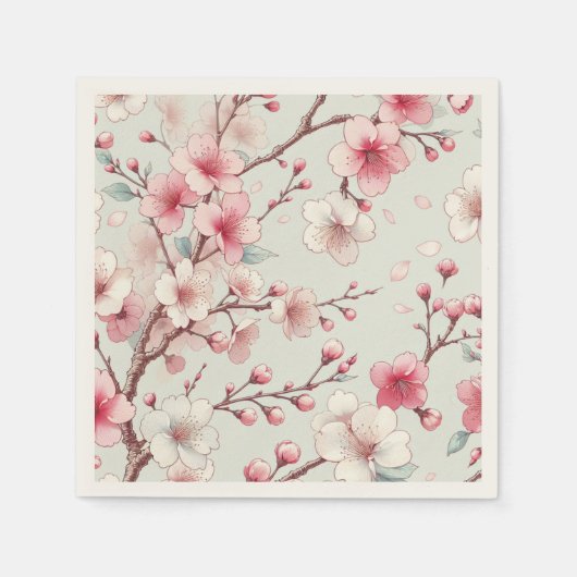 Cherry Blossom Serviette (Vorderseite)