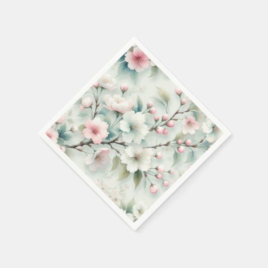 Cherry Blossom Serviette (Ecke)