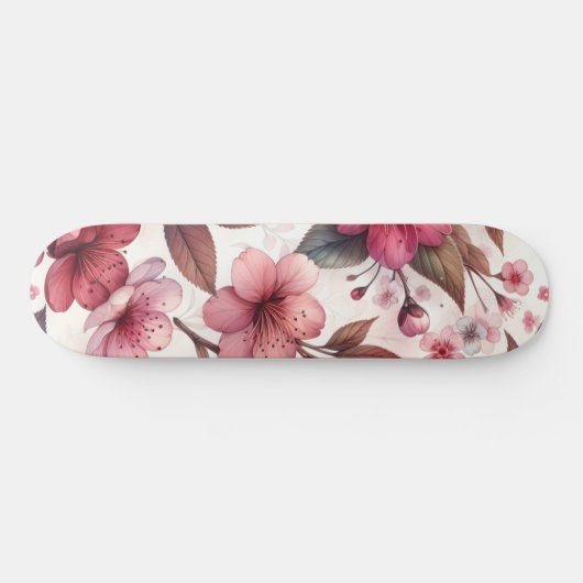 Cherry Blossom Skateboard (Horizontal)