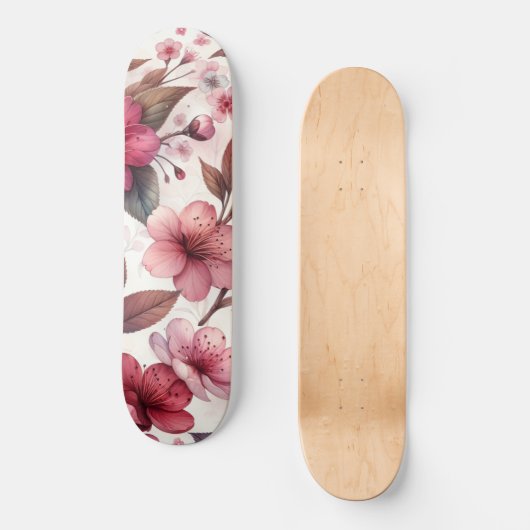 Cherry Blossom Skateboard (Vorderseite)