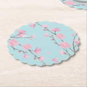 Cherry Blossom - Sky Blue Untersetzer (angewinkelt)