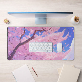 Cherry Blossom Sky Gaming Mousepad Schreibtischunterlage