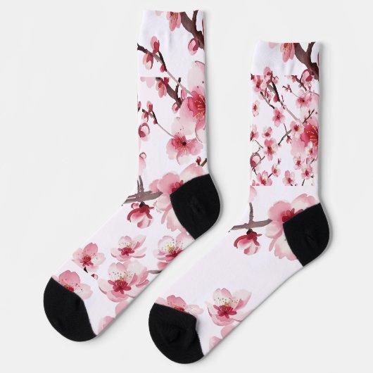 Cherry Blossom Socken (Linkes Detail)