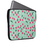 Cherry Blossom: Sommerfestes Design Laptopschutzhülle (Vorne Rechts)