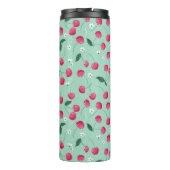 Cherry Blossom: Sommerfestes Design Thermosbecher (Rückseite)