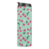 Cherry Blossom: Sommerfestes Design Thermosbecher (Nach rechts gedreht)