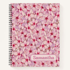Cherry Blossom Spiral Notebook Notizblock