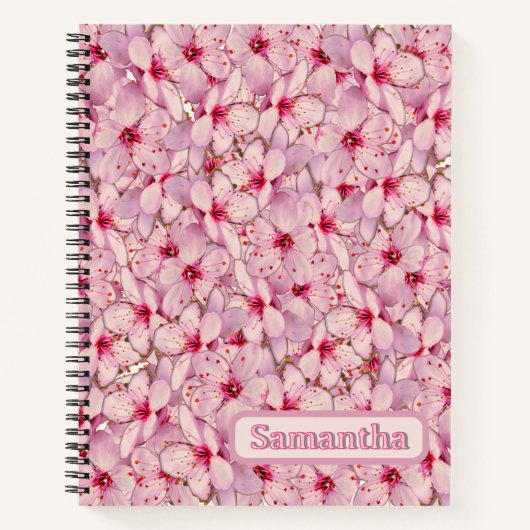 Cherry Blossom Spiral Notebook Notizblock (Vorderseite)