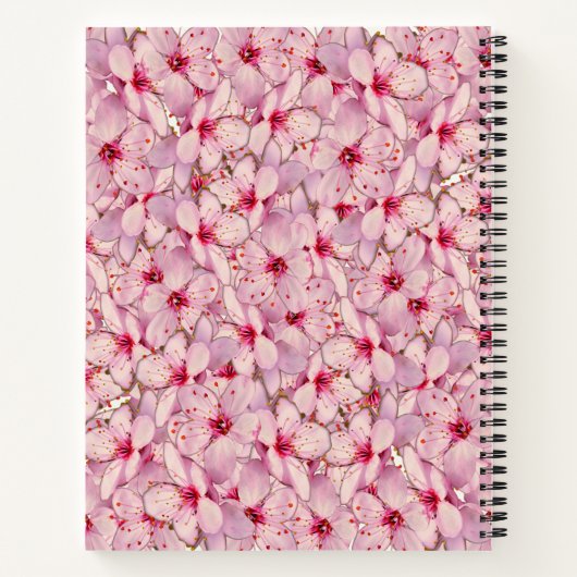 Cherry Blossom Spiral Notebook Notizblock (Rückseite)