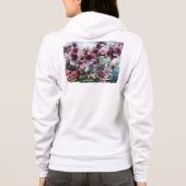 Cherry Blossom Splash Blume Hoodie (Rückseite)