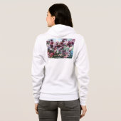 Cherry Blossom Splash Blume Hoodie (Schwarz voll)