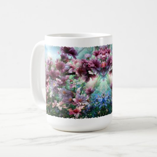 Cherry Blossom Splash Blume Kaffeetasse (Vorderseite Links)