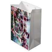 Cherry Blossom Splash Blume Mittlere Geschenktüte (Rückseite Schrägansicht)