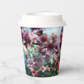 Cherry Blossom Splash Blume Pappbecher (Rückseite)