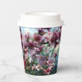 Cherry Blossom Splash Blume Pappbecher (Vorderseite)