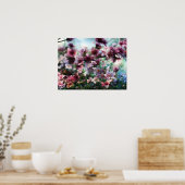 Cherry Blossom Splash Blume Poster (Küche)