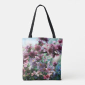 Cherry Blossom Splash Blume Tasche (Rückseite)