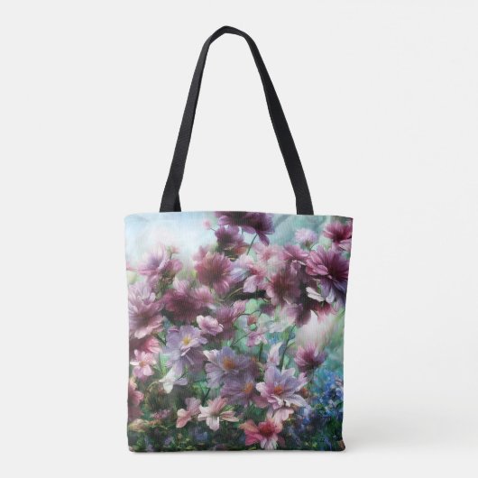Cherry Blossom Splash Blume Tasche (Rückseite)