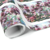 Cherry Blossom Splash Geschenkpapier (Rolleneckpunkt)