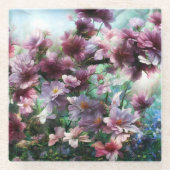 Cherry Blossom Splash Glasuntersetzer (Vorderseite)