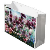 Cherry Blossom Splash Große Geschenktüte (Vorderseite Schrägansicht)