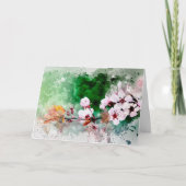 Cherry Blossom Splendor Note Card Dankeskarte (Vorderseite)