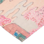 Cherry Blossom Spring Landschaft Vintag Japanisch Tischdecke (Schrägansicht)