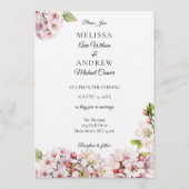 Cherry Blossom Spring Wedding Invitation Einladung (Vorderseite)