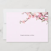 Cherry Blossom Spring Wedding Save the Date FOTO (Rückseite)