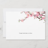 Cherry Blossom Spring Wedding Save the Date FOTO (Rückseite)