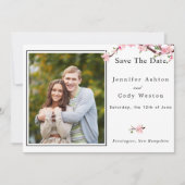 Cherry Blossom Spring Wedding Save the Date FOTO (Vorderseite)
