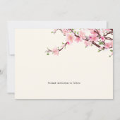 Cherry Blossom Spring Wedding Save the Date FOTO (Rückseite)