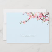 Cherry Blossom Spring Wedding Save the Date FOTO (Rückseite)