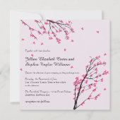 Cherry Blossom Stem - Einladung zur Hochzeit auf d (Vorderseite)