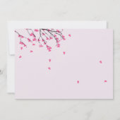 Cherry Blossom Stems - Einladung zur Hochzeit (Rückseite)