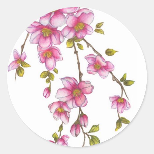 Cherry Blossom Sticker (Vorderseite)