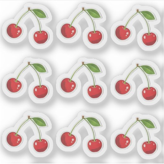 Cherry Blossom Stickers for Spring Aufkleber (Vorderseite)