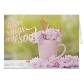 Cherry Blossom Stilllife Spring Text