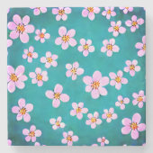 Cherry Blossom Stone Untersetzer (Vorderseite)