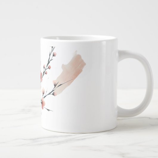 Cherry Blossom Sumi-e Jumbo-Tasse (Rechts)