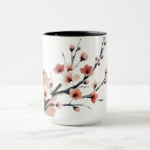 Cherry Blossom Sumi-e Tasse (Zentrum)