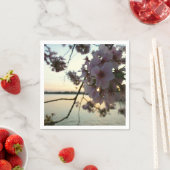 Cherry Blossom Sunset in Washington DC Serviette (Beispiel)