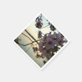 Cherry Blossom Sunset in Washington DC Serviette (Ecke)