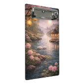 Cherry Blossom Swan Lake Mini Clipboard –  Klemmbrett (Schrägansicht)