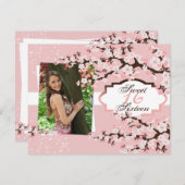 Cherry Blossom Sweet 16 Geburtstagsparty Einladung (Vorne/Hinten)