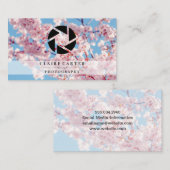 Cherry Blossom | Symbol für Kameraablensen Visitenkarte (Vorne/Hinten)